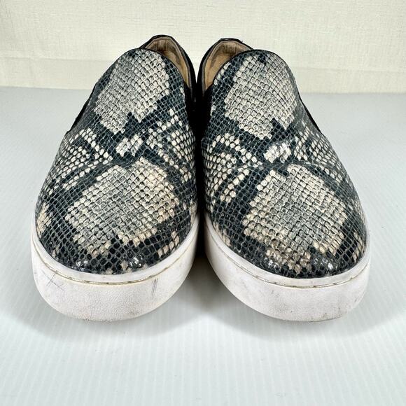 VIONIC Dinora Leather Slip On Sneakers Women's 9.5 Snake Skin Black Suede Casual - Picture 14 of 14
